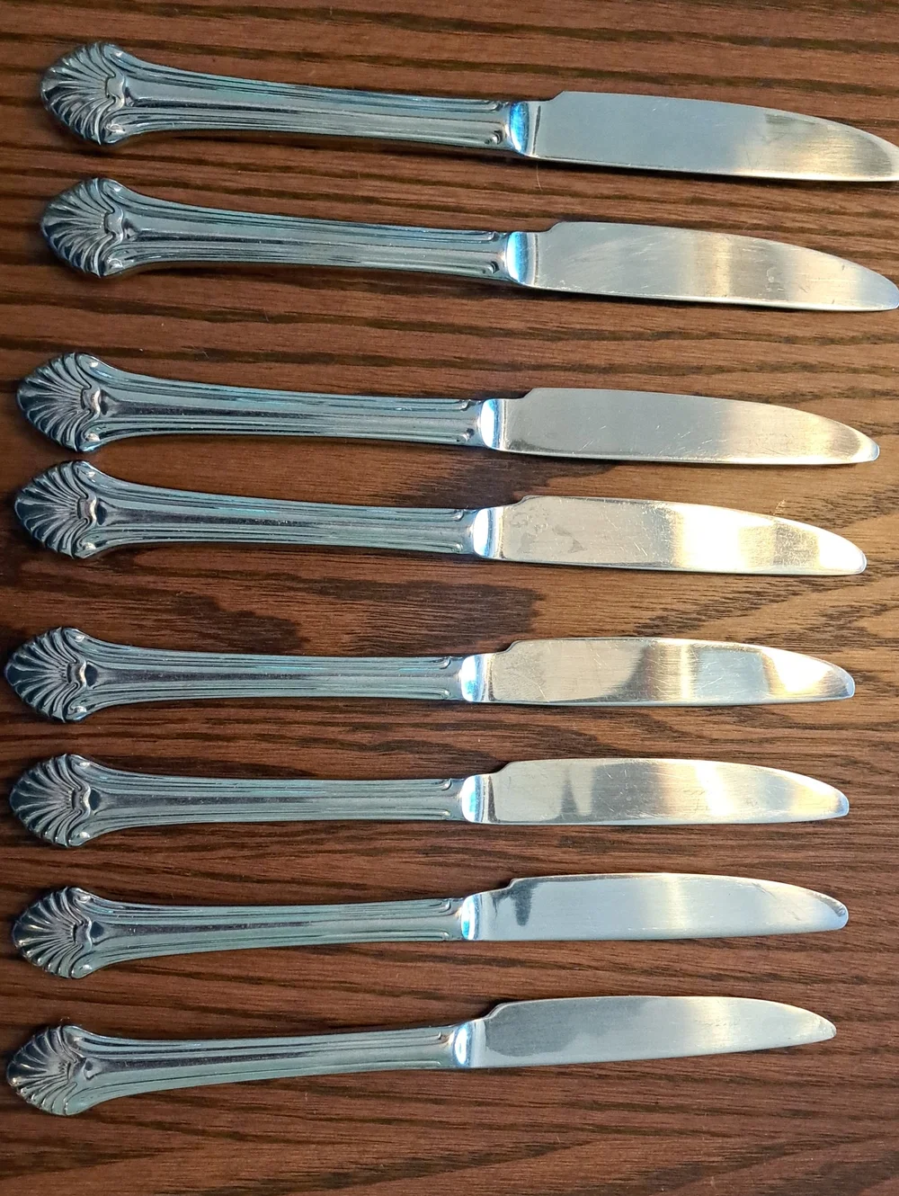 Reed and Barton Seafare Stainless Flatware - Glossy Silver Finish